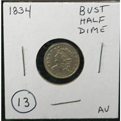 1834 BUST HALF DIME
