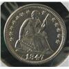 Image 2 : 1847 SEATED LIBERTY HALF DIME