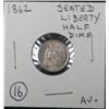 Image 1 : 1862 SEATED LIBERTY HALF DIME