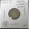 Image 1 : 1862-S SEATED LIBERTY DIME