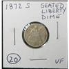 Image 1 : 1872-S SEATED LIBERTY DIME
