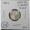 Image 1 : 1884 SEATED LIBERTY DIME