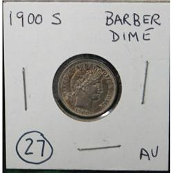 1900-S BARBER DIME