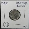 Image 1 : 1905 BARBER DIME
