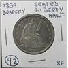 Image 1 : 1839 SEATED LIBERTY HALF DOLLAR