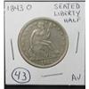 Image 1 : 1843-O SEATED LIBERTY HALF DOLLAR
