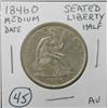 Image 1 : 1846-O SEATED LIBERTY HALF DOLLAR