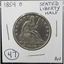 1854-O SEATED LIBERTY HALF DOLLAR