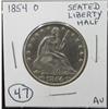 Image 1 : 1854-O SEATED LIBERTY HALF DOLLAR