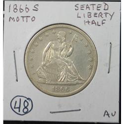 1866-S SEATED LIBERTY HALF DOLLAR