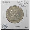 Image 1 : 1870-S SEATED LIBERTY HALF DOLLAR