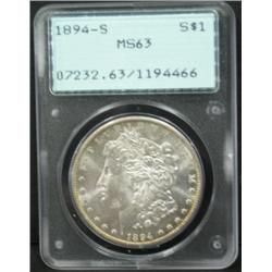 1894-S MORGAN SILVER DOLLAR