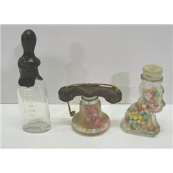 GLASS CANDY CONTAINTERS