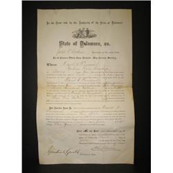 1877 DELAWARE LICENSE
