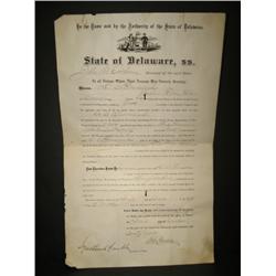 1878 DELAWARE LICENSE