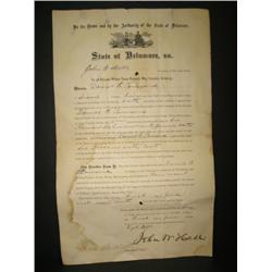 1880 DELAWARE LICENSE