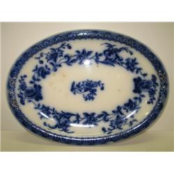 FLOW BLUE PLATTER