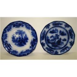 FLOW BLUE PLATES