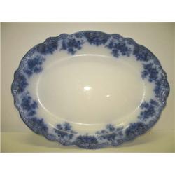 FLOW BLUE PLATTER