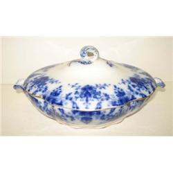 FLOW BLUE VEGETABLE DISH