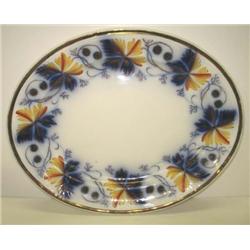 FLOW BLUE PLATTER