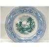 Image 2 : GREEN, BLUE & WHITE TRANSFERWARE PLATE