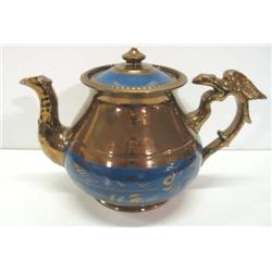 COPPER LUSTER TEAPOT
