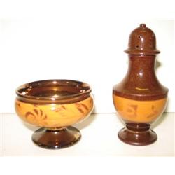 COPPER LUSTER SALT & SHAKER