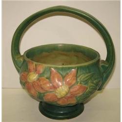 ROSEVILLE HANDLED BASKET