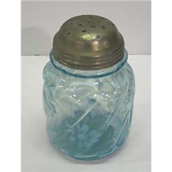 BLUE VICTORIAN GLASS SHAKER
