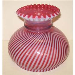 CRANBERRY GLASS LAMP SHADE