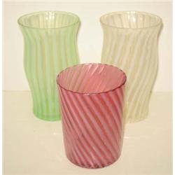VICTORIAN GLASS TUMBLERS