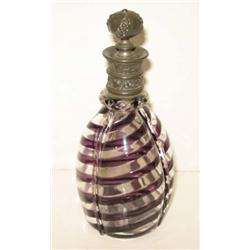 VICTORIAN GLASS OIL BOTTLE