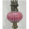 Image 3 : PEG LAMP WITH CRANBERRY GLASS BOWL
