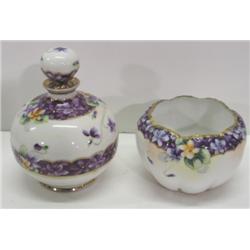 NORITAKE BOWL & PERFUME BOTTLE