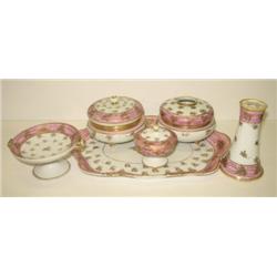 SIX PIECE NIPPON VANITY SET