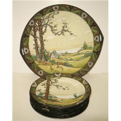 SEVEN PIECE NIPPON LUNCHEON SET