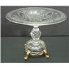 Image 1 : ETCHED GLASS COMPOTE