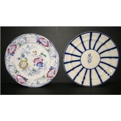 LOT OF TWO PORCELAIN PLATES