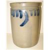 Image 1 : BLUE DECORATED STONEWARE CROCK