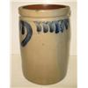 Image 2 : BLUE DECORATED STONEWARE CROCK