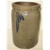 Image 2 : BLUE DECORATED STONEWARE CROCK