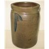Image 3 : BLUE DECORATED STONEWARE CROCK