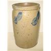 Image 2 : BLUE DECORATED STONEWARE CROCK