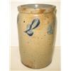 Image 3 : BLUE DECORATED STONEWARE CROCK