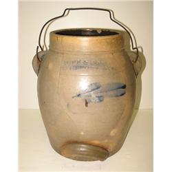 BLUE DECORATED BATTER CROCK