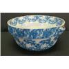 Image 1 : BLUE SPONGEWARE HANDLED BOWL