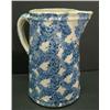 Image 2 : BLUE SPONGEWARE PITCHER