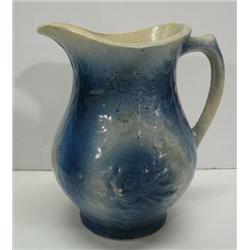 BLUE SALT-GLAZED PITCHER
