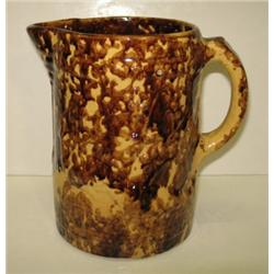 BROWN SPONGEWARE PITCHER